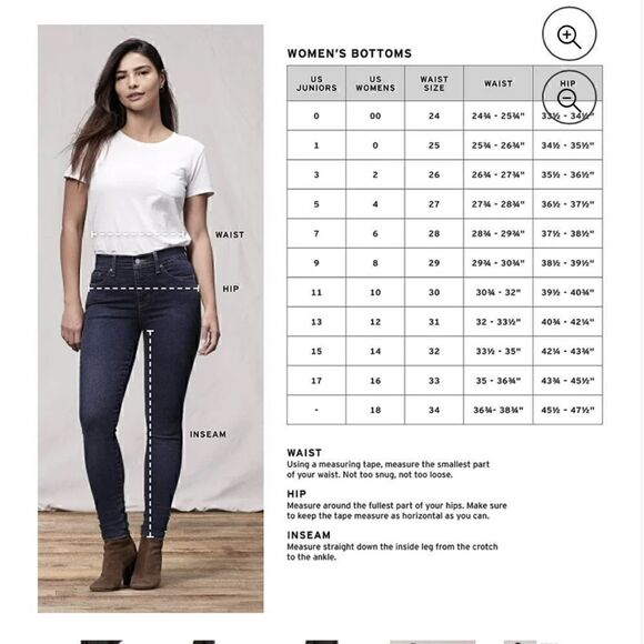 New Levi's Andie Green Camo 721 High-Rise Skinny Jeans Women pants size 0 - Picture 6 of 7